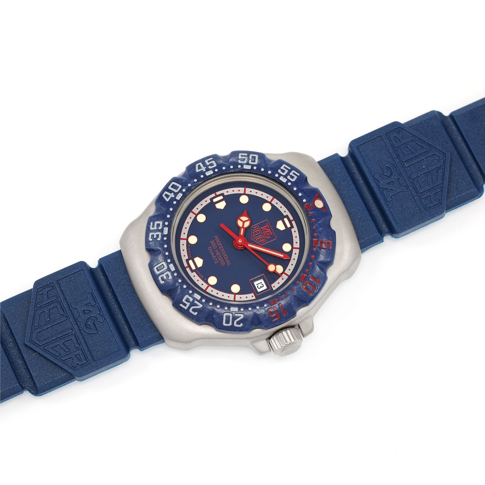 TAG Heuer Formula 1 370.508 Blue dial on rubber strap
