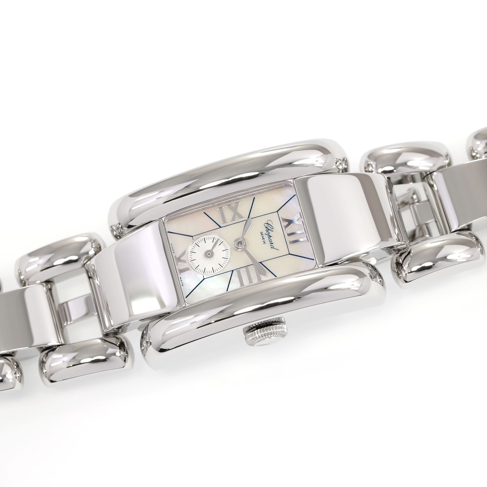 Chopard La Strada White Mother of Pearl Rectangular ladies watch 418380-3001