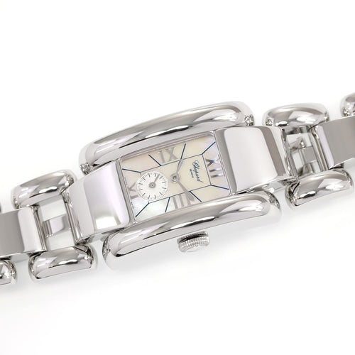 Chopard La Strada White Mother of Pearl Rectangular ladies watch 418380-3001
