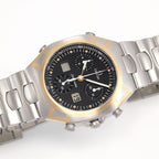Omega Seamaster Polaris Men's 38mm Black Chronograph 18k Gold