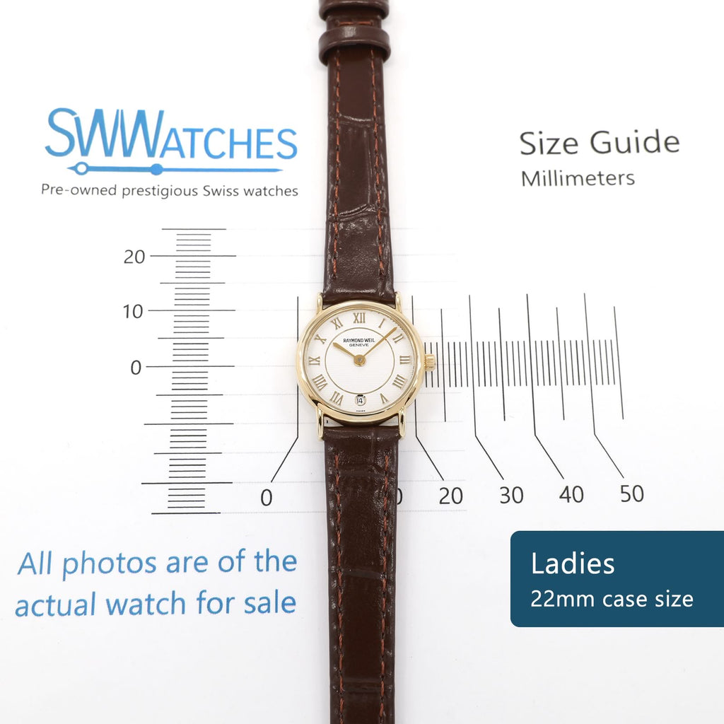 Raymond Weil Geneve 9923 Ladies 22mm case size