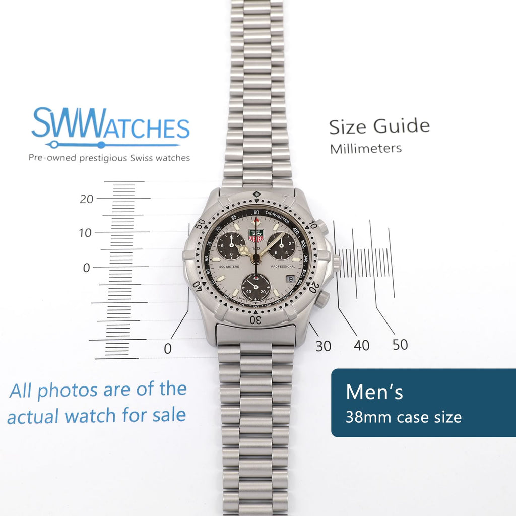 TAG Heuer 2000 Chronograph 560.206R Men's 38mm case size
