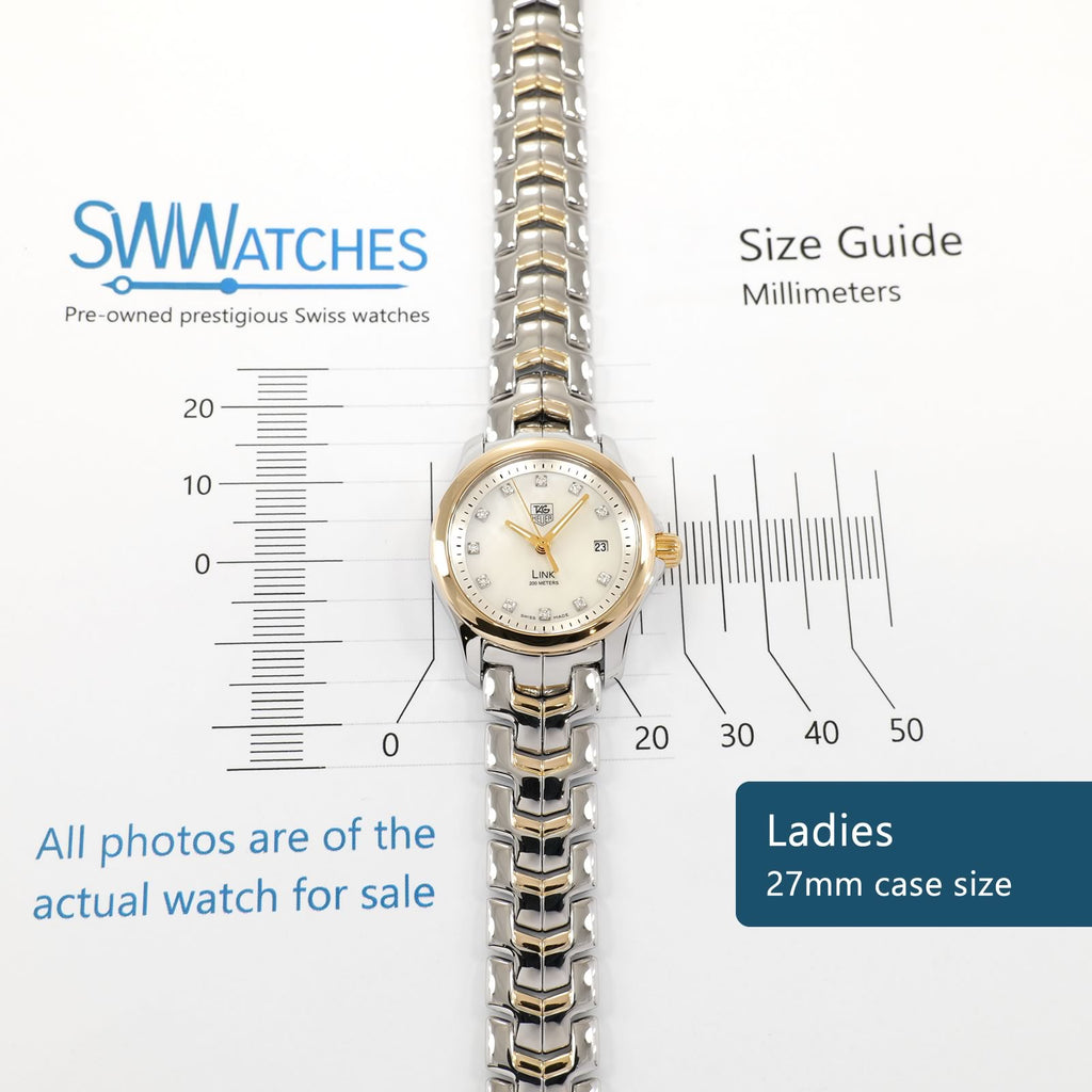 TAG Heuer Link WJF1353 Ladies 27mm case size