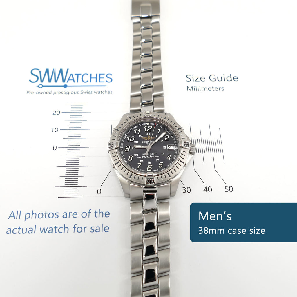 Breitling Colt Ocean A64350 Men's 38mm Case size
