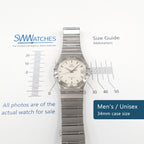 Omega Constellation 1512.30.00 Unisex 34mm Men's Mid Size case size