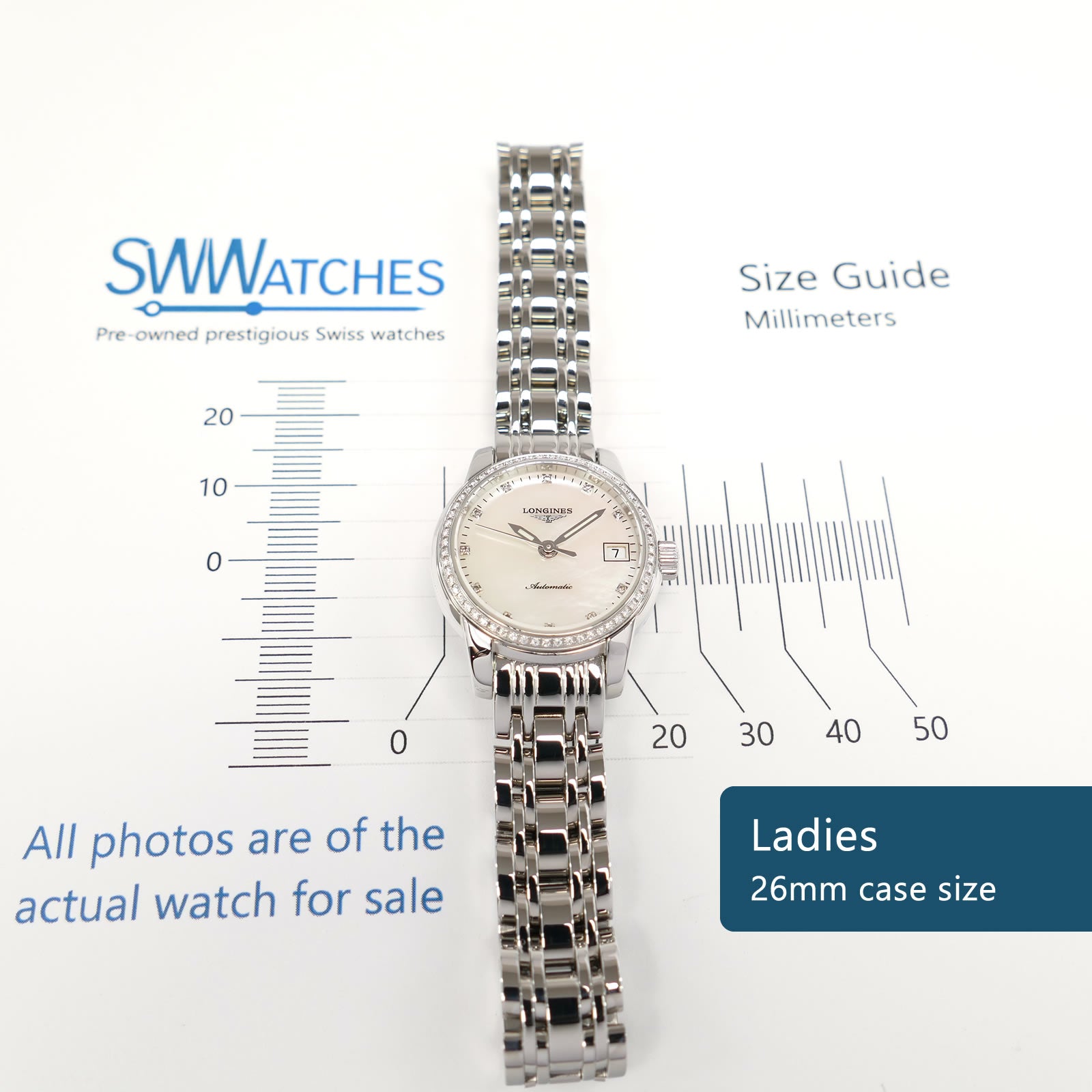 Longines Saint-Imier L2.263.0 Ladies 26mm case size