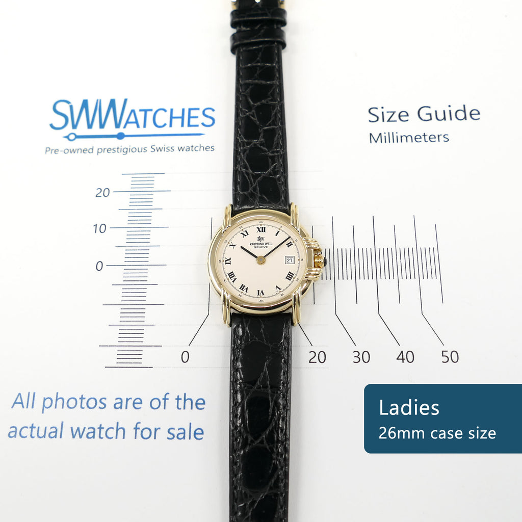 Raymond Weil Vintage 9955 ladies 26mm case size