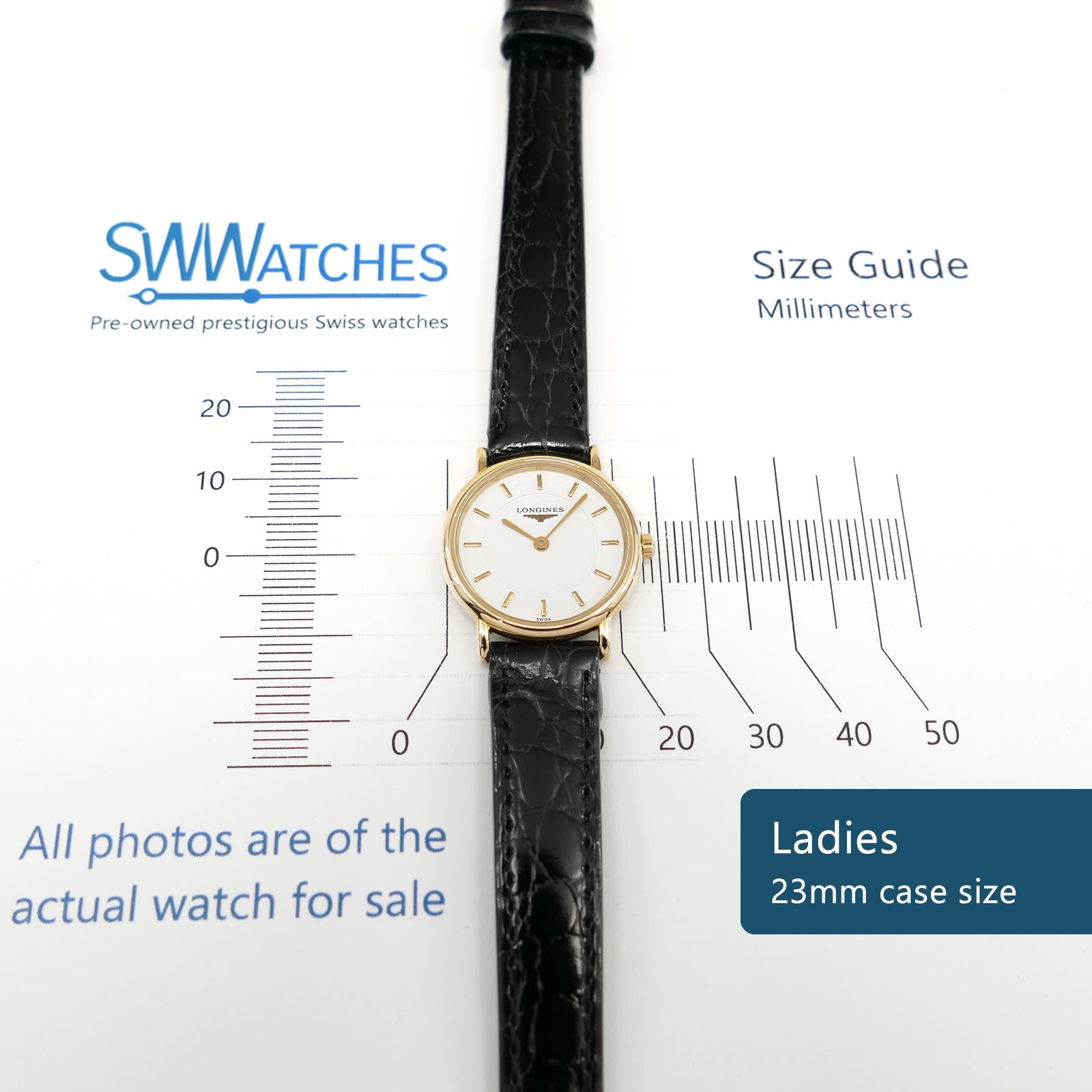 Longines Les Grandes Classiques L4.120.2 Ladies 23mm case size