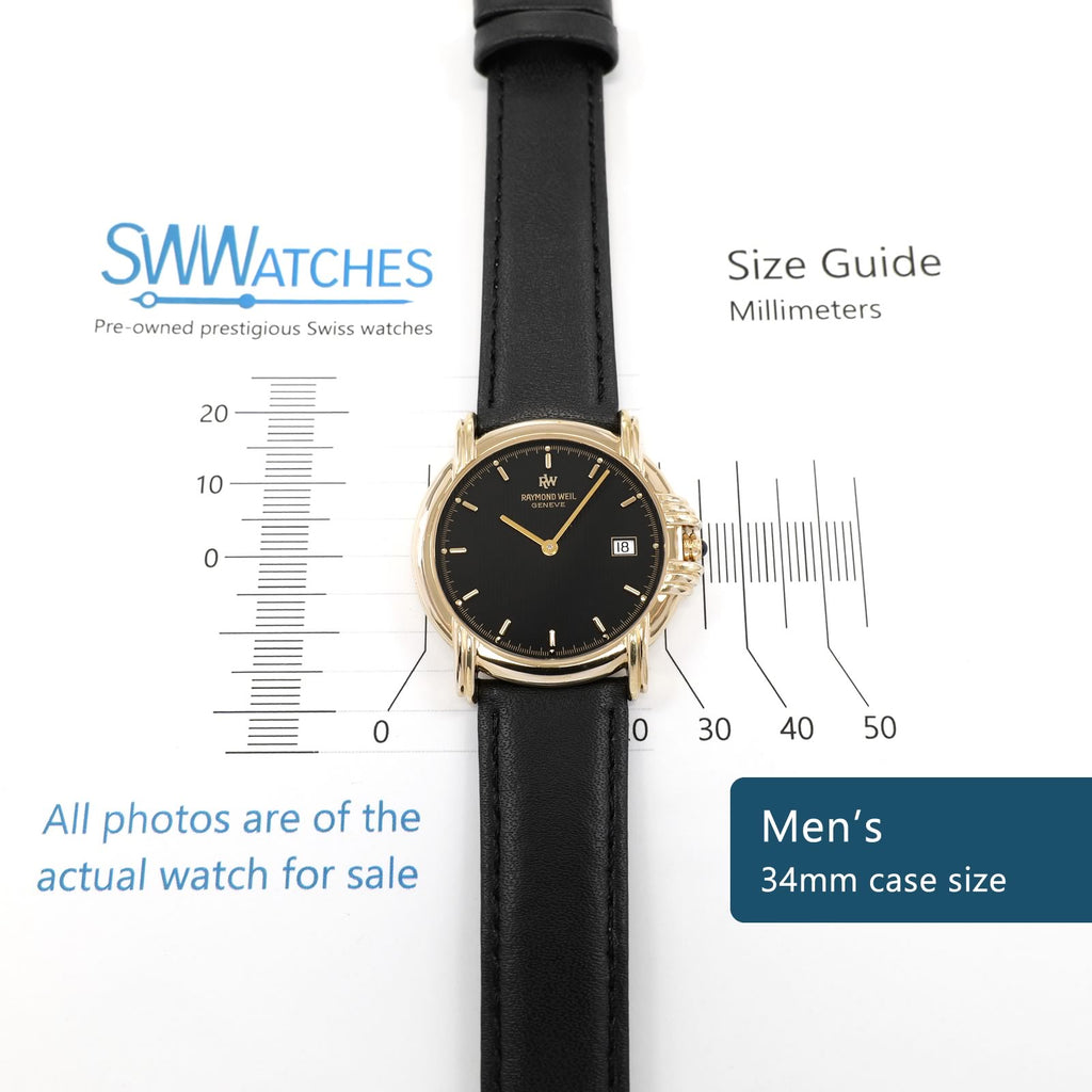 Raymond Weil Geneve 9155 Men's 34mm case size