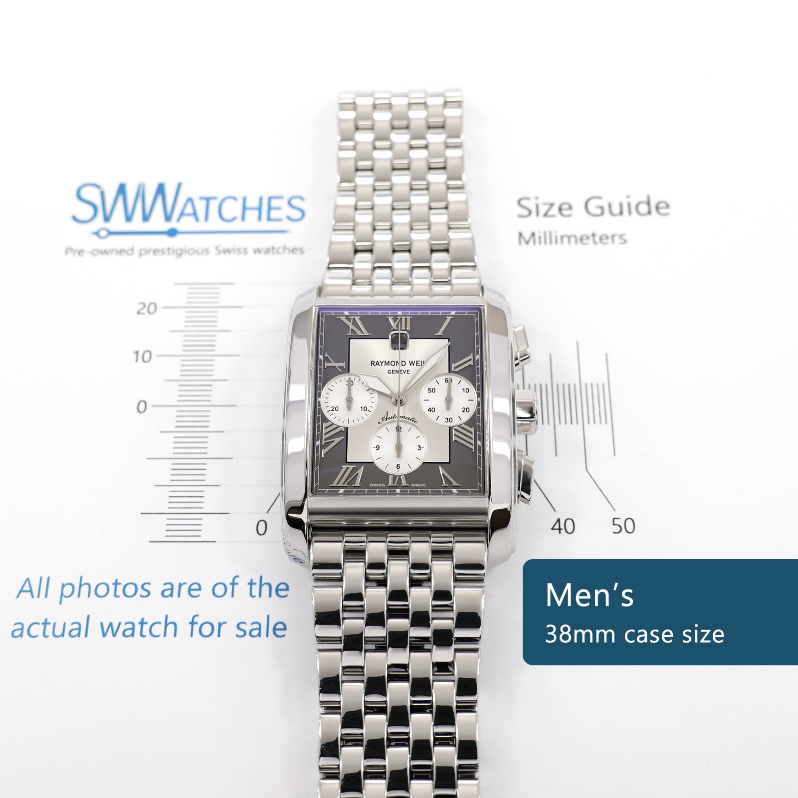 Raymond Weil Don Giovanni Cosi Grande 4878 Men's 38mm case size