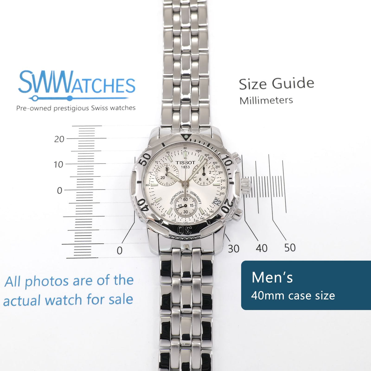 Tissot T-Sport PRS200 Men's 40mm case size