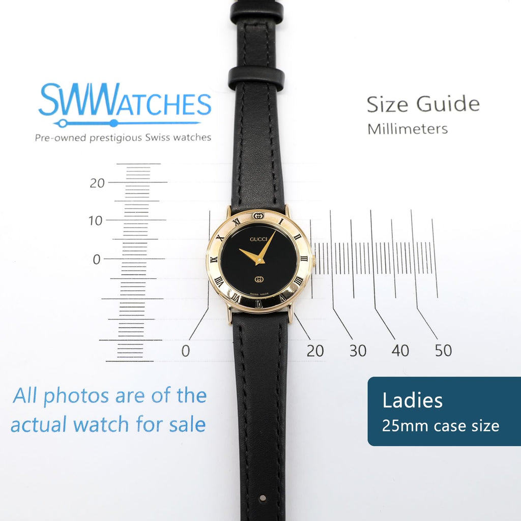 Gucci 3000L 25mm Ladies case size