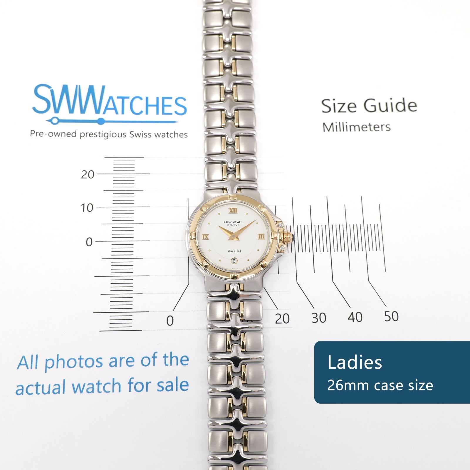 Raymond Weil Parsifal 9990 Ladies 26mm case size