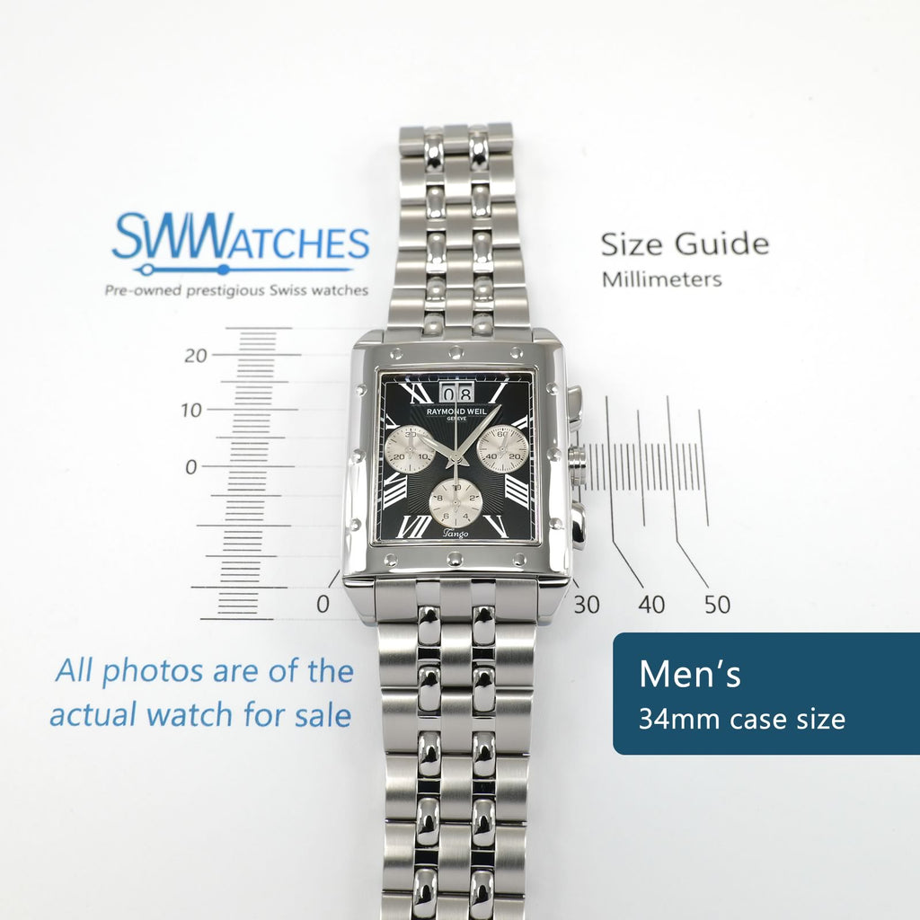 Raymond Weil Tango 4881 Men's 34mm case size