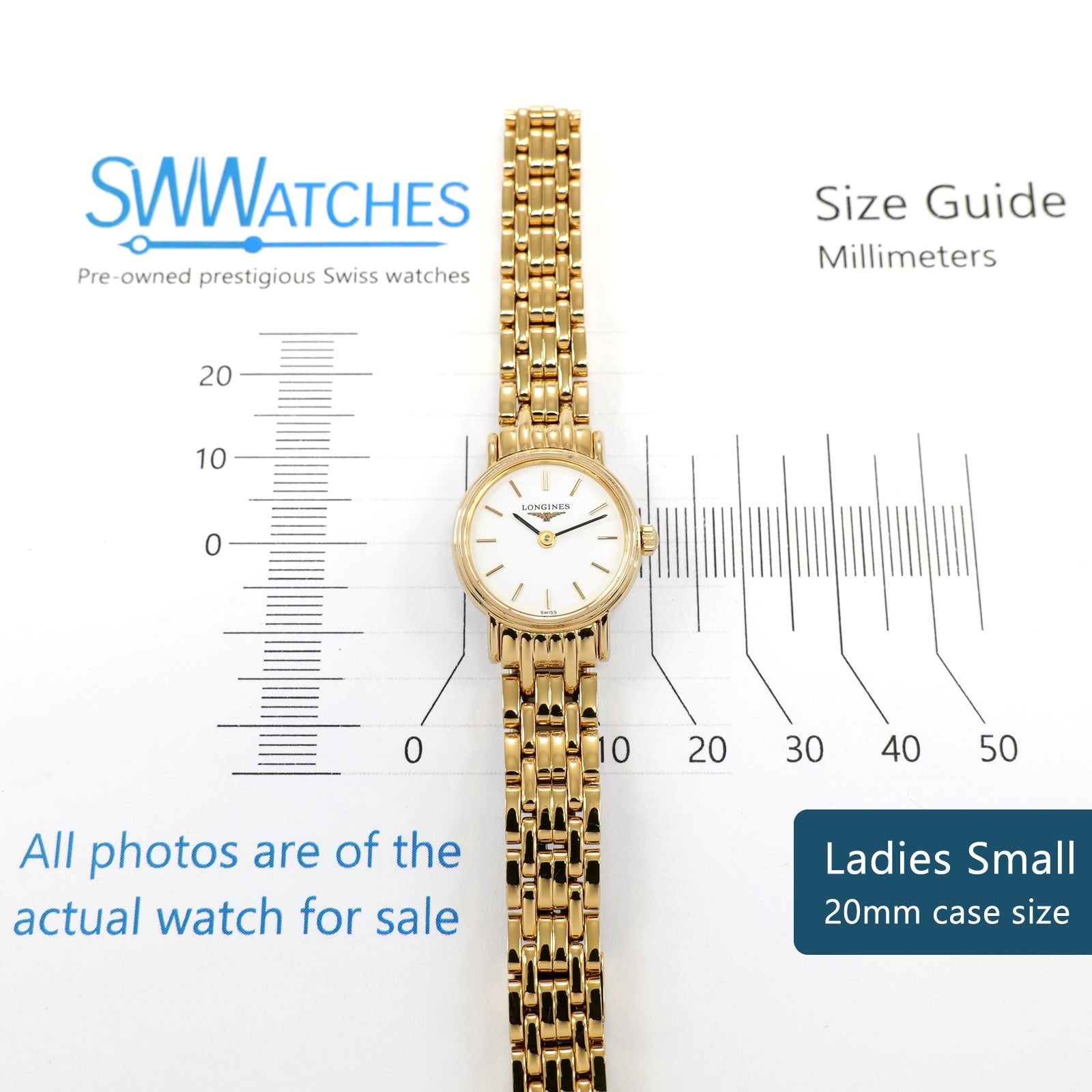 Longines Présence L4.219.2 Ladies 20mm Small case size