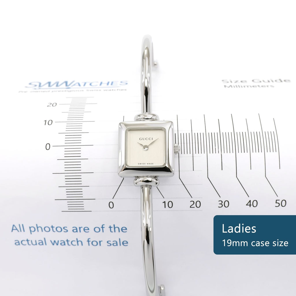 Gucci 1900L Ladies 19mm Square case size