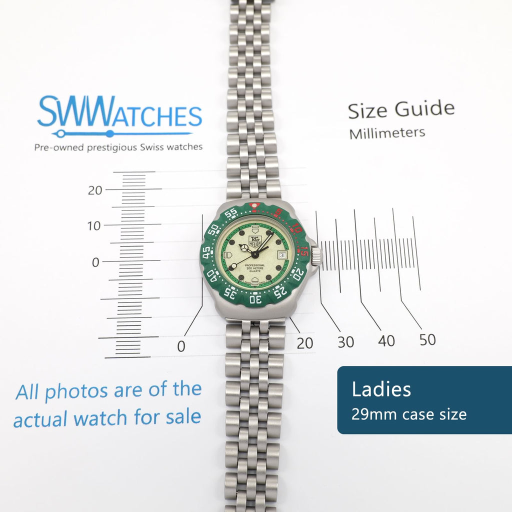 TAG Heuer Formula 1 Ladies 29mm case size WA1412
