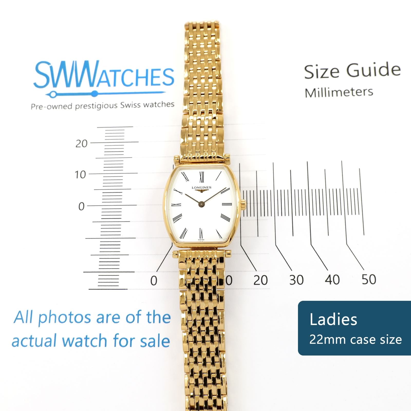 Longines La Grande Classique L4.205.2 Ladies 22mm case size