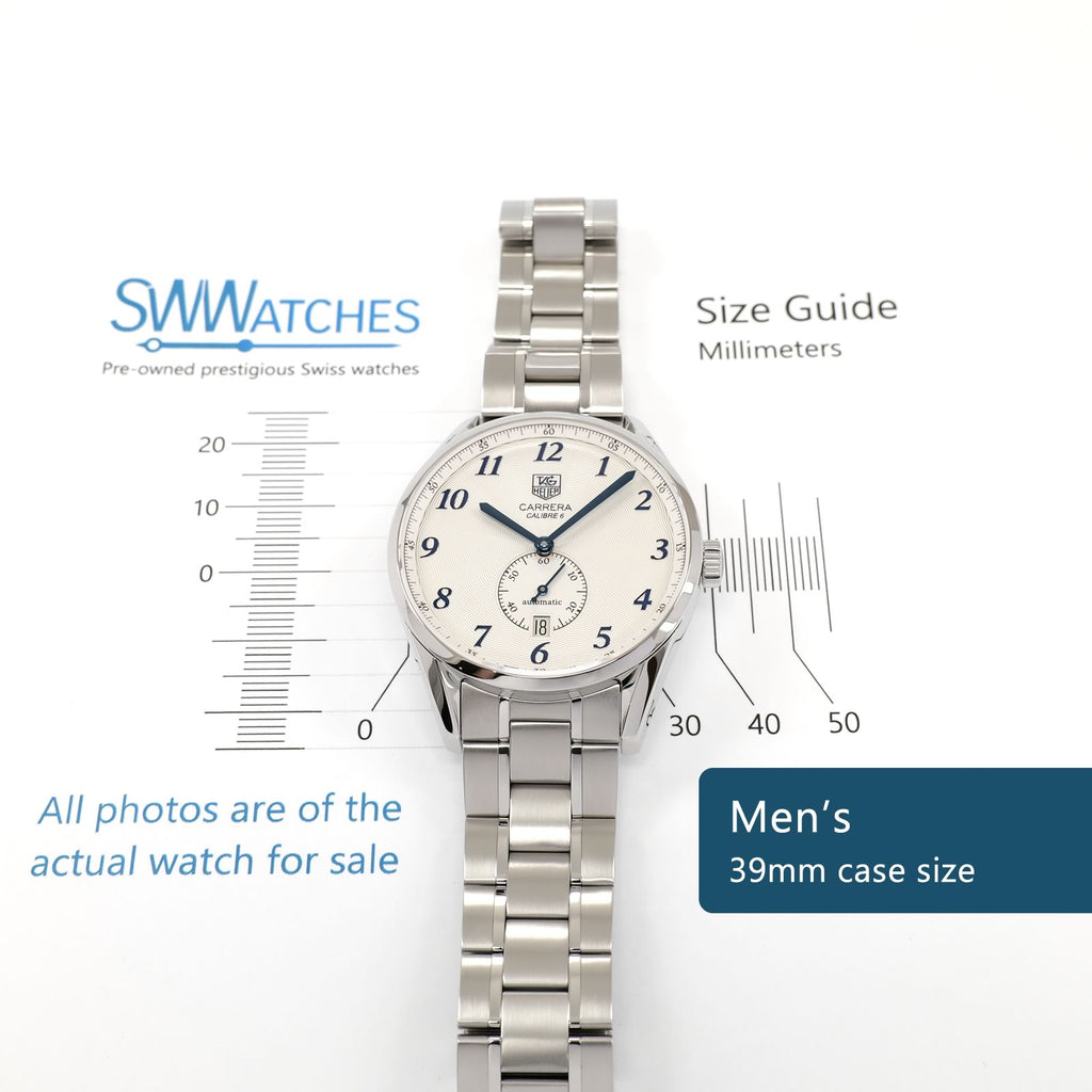 TAG Heuer Carrera Heritage WAS2111 Men's 39mm Automatic Serviced