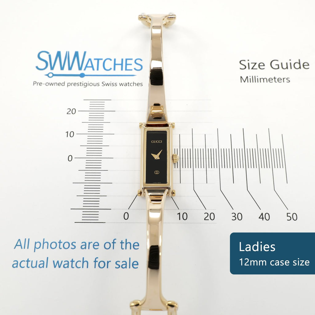 Gucci 1500L Ladies 12mm case size