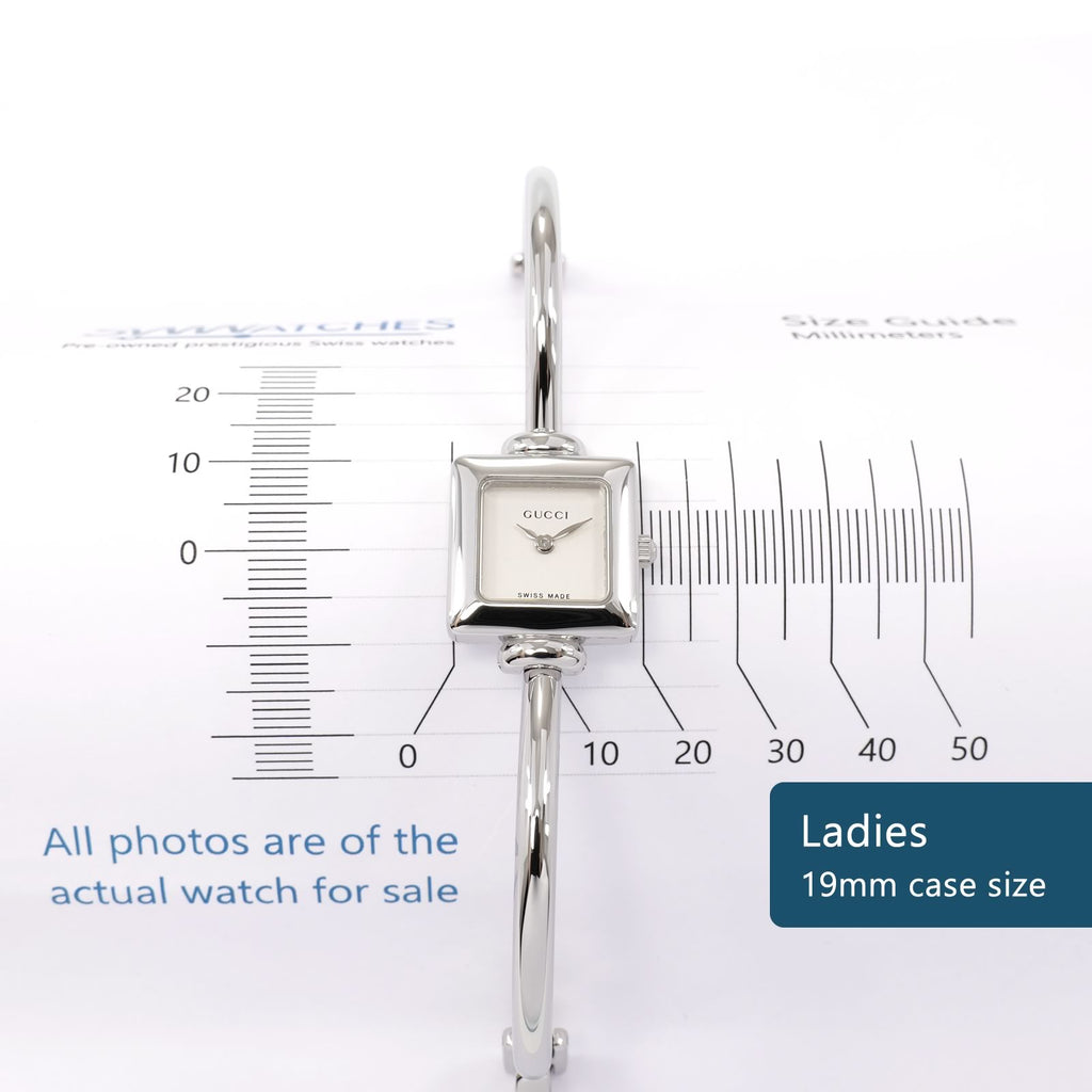 Gucci 1900L Ladies 19mm square case size
