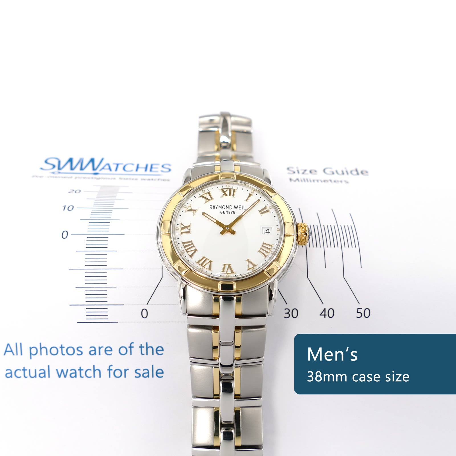 Raymond Weil Parsifal 9540 Men's 38mm case size