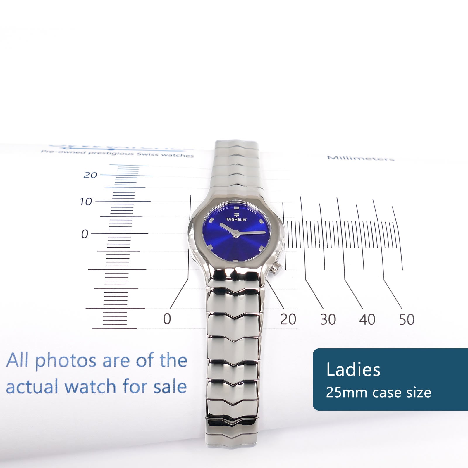 TAG Heuer Alter Ego WAA1410 Ladies 25mm case size