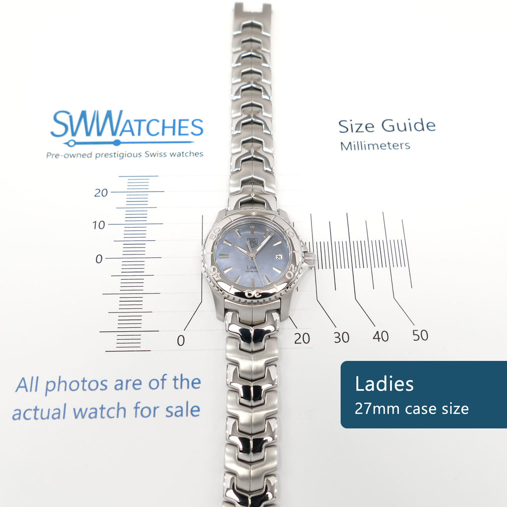 TAG Heuer Link Ladies 27mm case size WJ1316-0