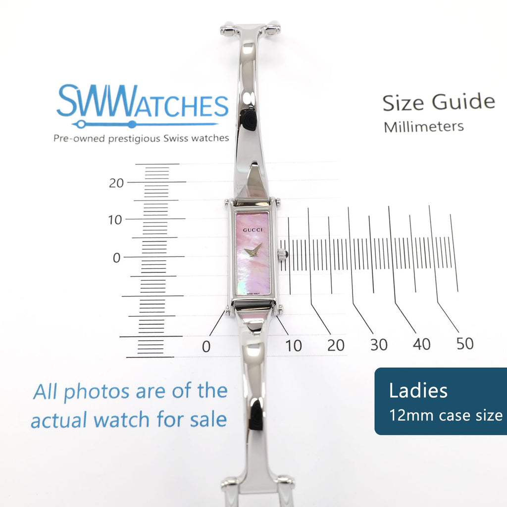 Gucci 1500L Ladies 12mm case size