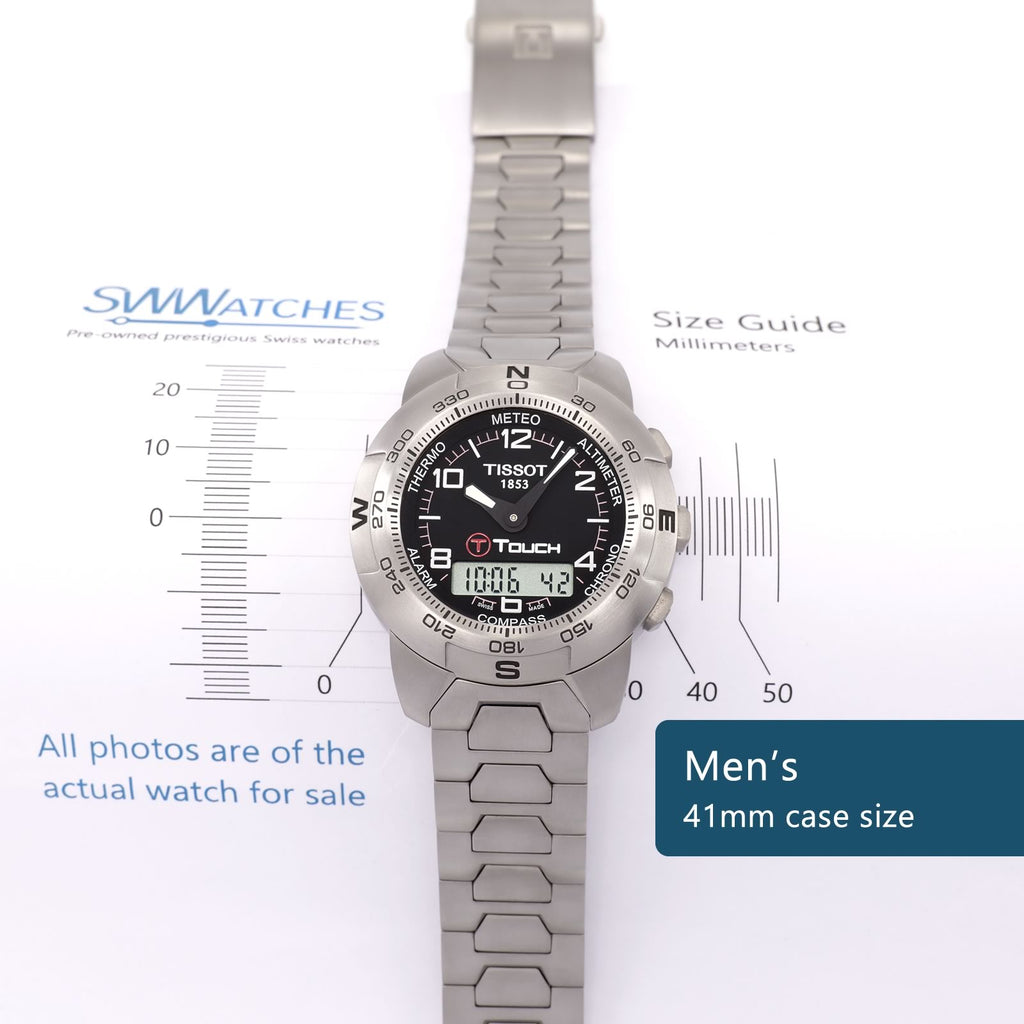 Tissot T-Touch Z253/353 Men's 41mm case size