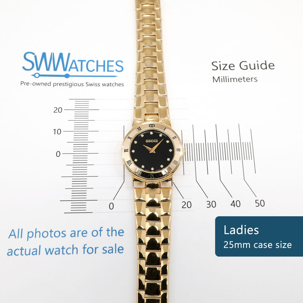 Gucci 3300L Ladies 25mm case size