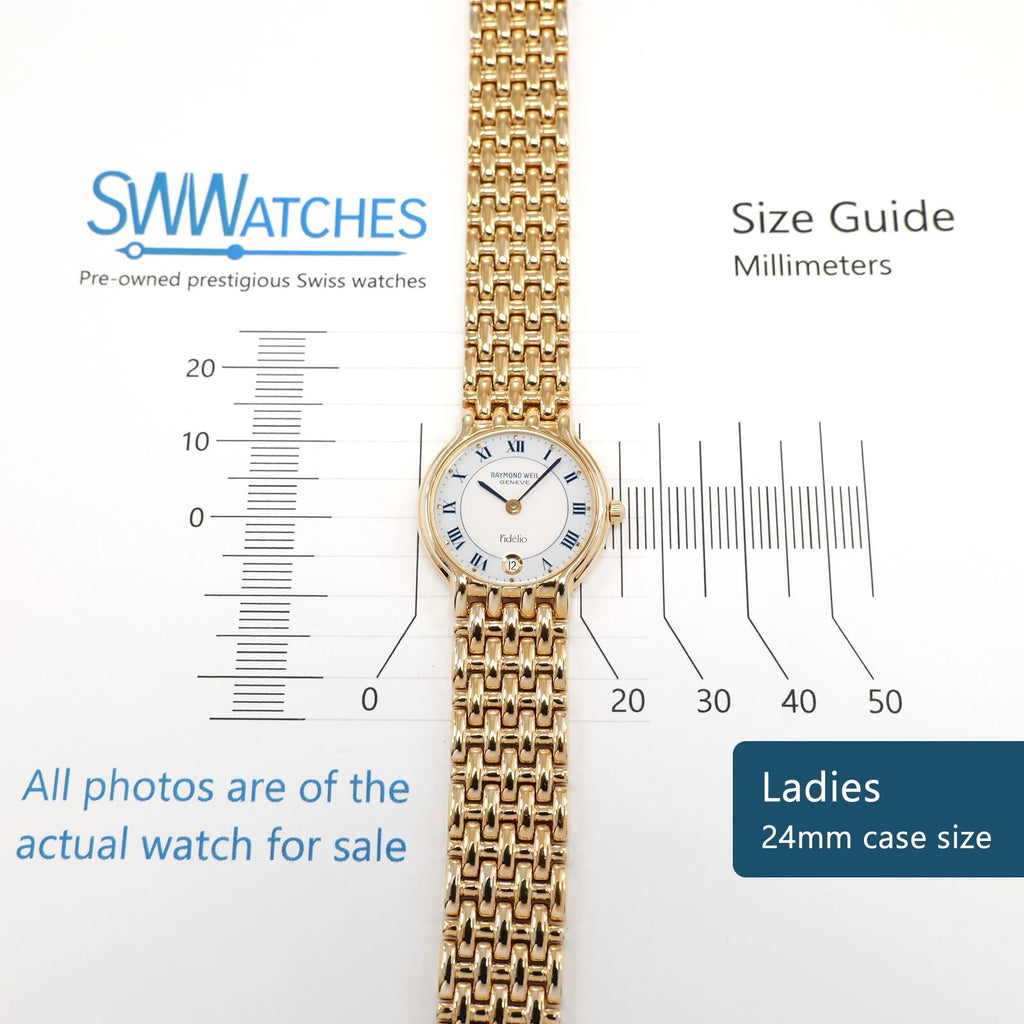 Raymond Weil Fidélio 4702 Ladies 24mm case size