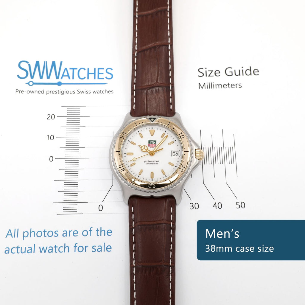 TAG Heuer SEL WI1150 Men's 38mm case size