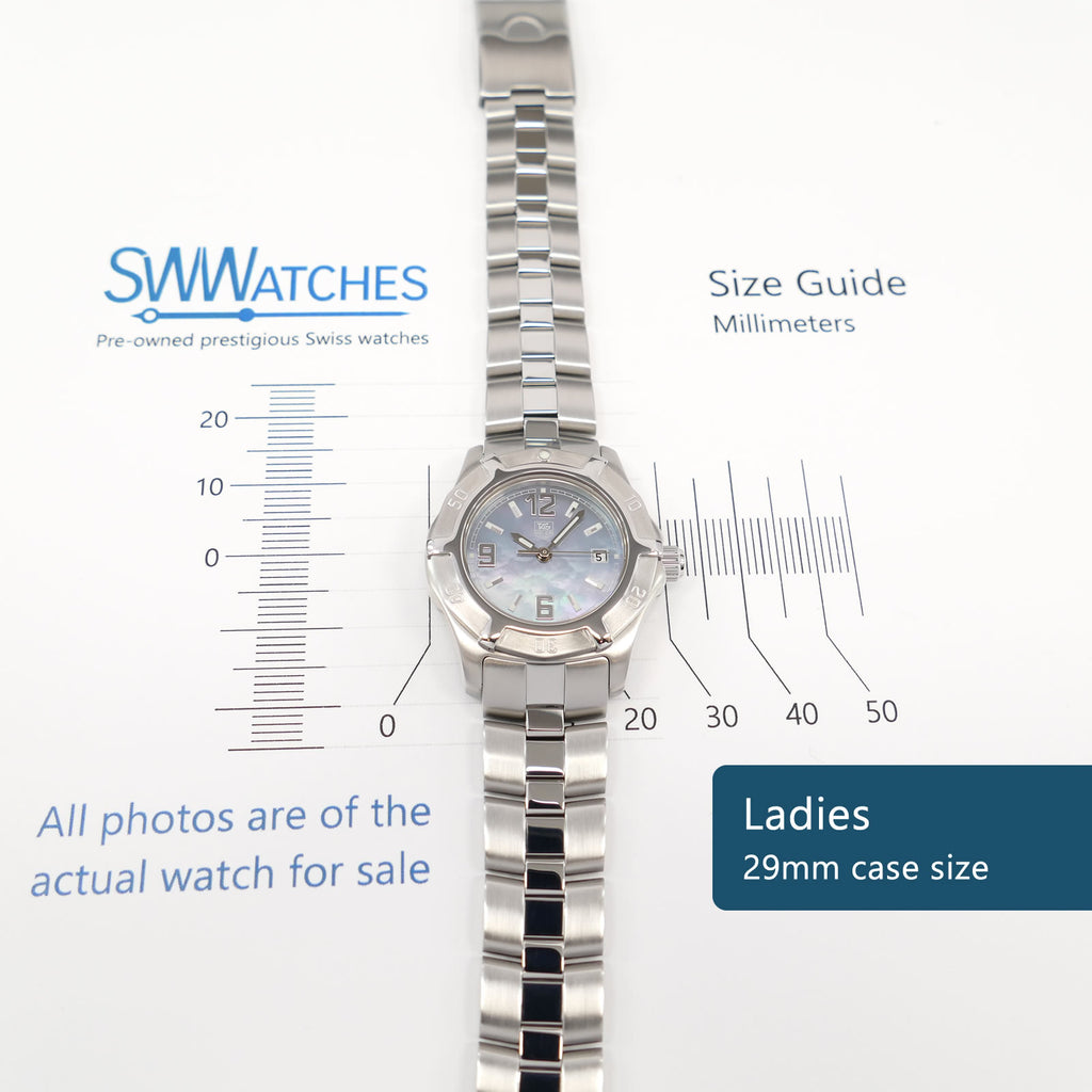 TAG Heuer 2000 Exclusive WN1318 Ladies 29mm case size