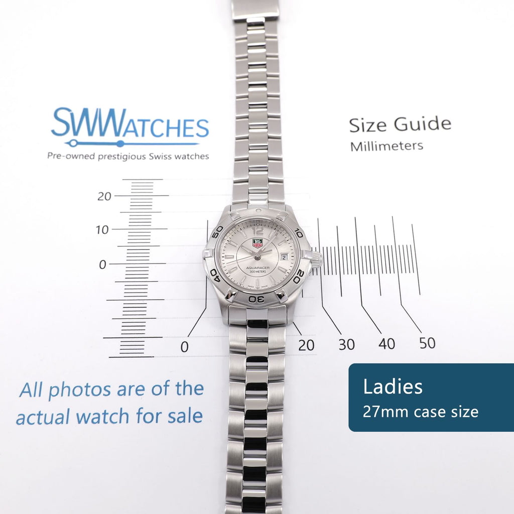 TAG Heuer Aquaracer WAF1412 Ladies 27mm case size