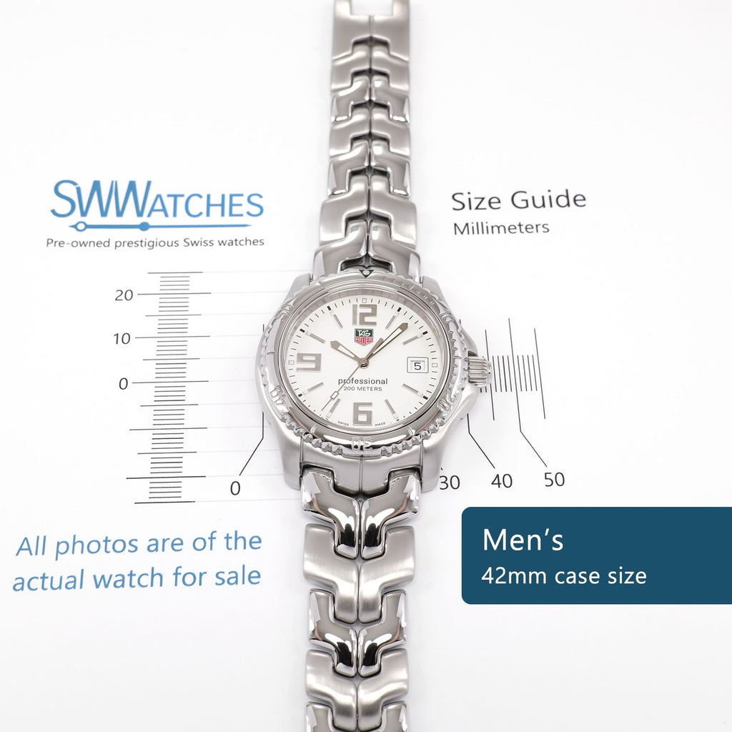 TAG Heuer Link WT1114 Men's 42mm case size