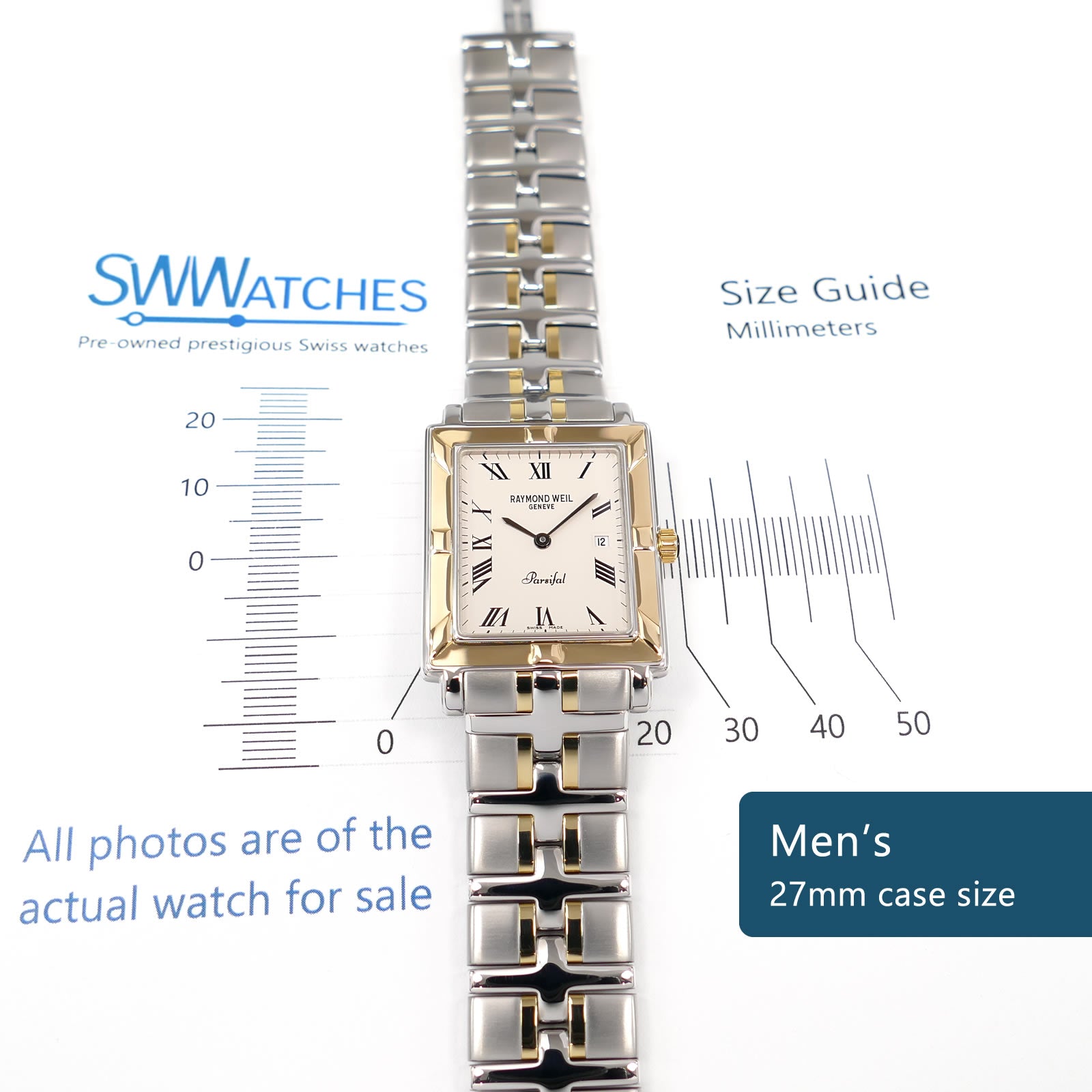 Raymond Weil Parsifal Men's 27mm case size