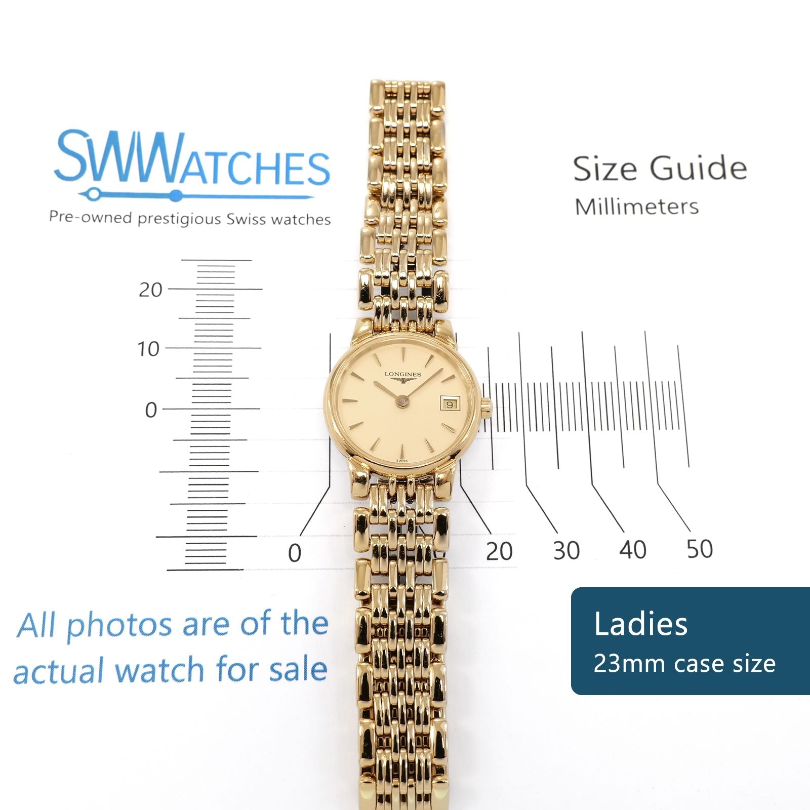 Longines La Grande Classique Elegance L5.132.2 Ladies 23mm case size