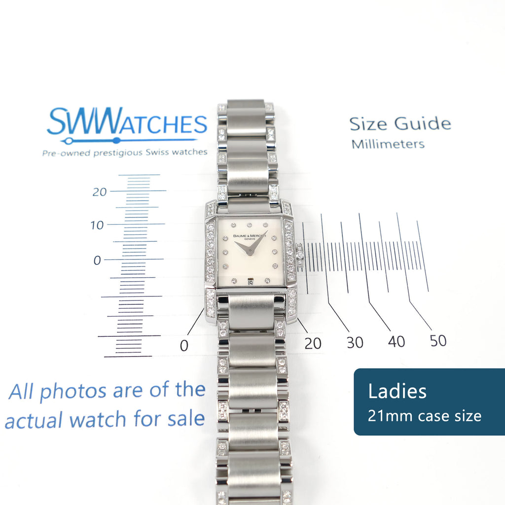 Baume & Mercier Hampton 65522 Ladies 21mm case size