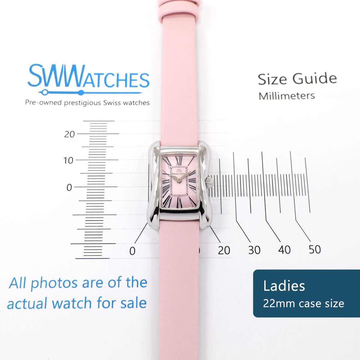Maurice Lacroix Divina DV5011 Ladies 22mm case size