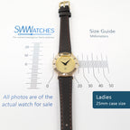Gucci 3001 L Champagne Dial 25mm Ladies case size