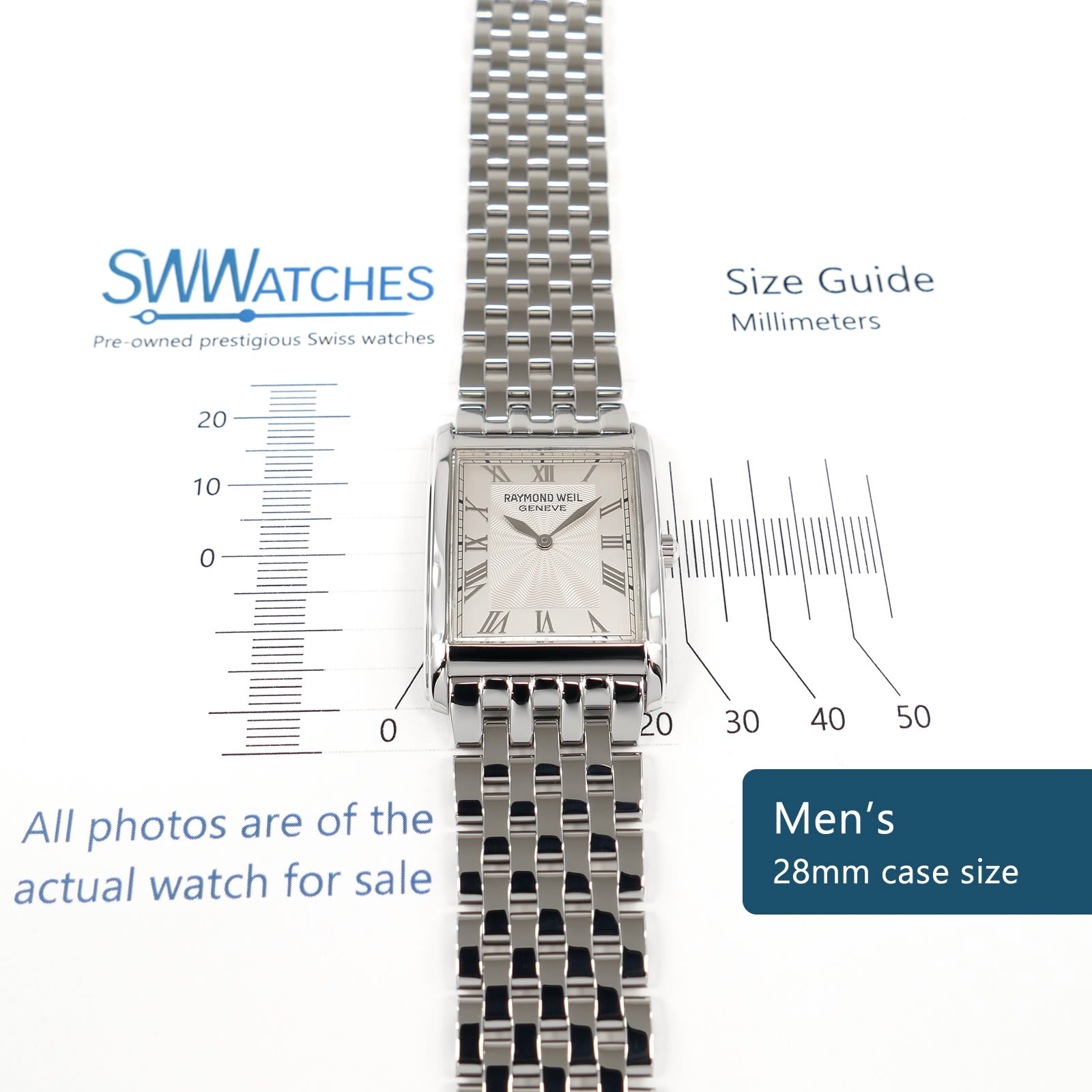 Raymond Weil Don Giovanni 9973/1 Men's 28mm case size