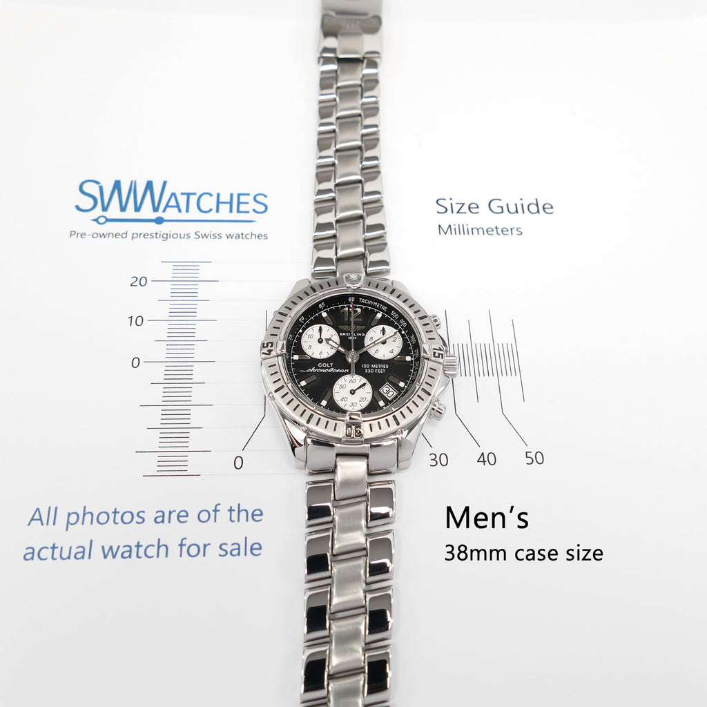 Breitling Colt Chrono Ocean A53350 Men's 38mm Case size