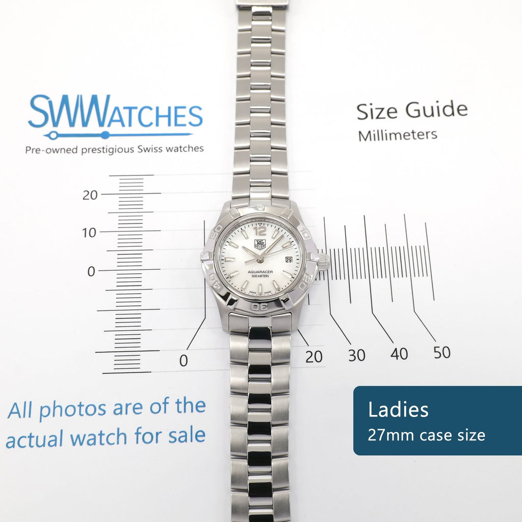 TAG Heuer Aquaracer WAF1414 Ladies 27mm case size