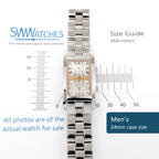 Baume & Mercier Hampton Dual Time MV045121 Men's 24mm case size