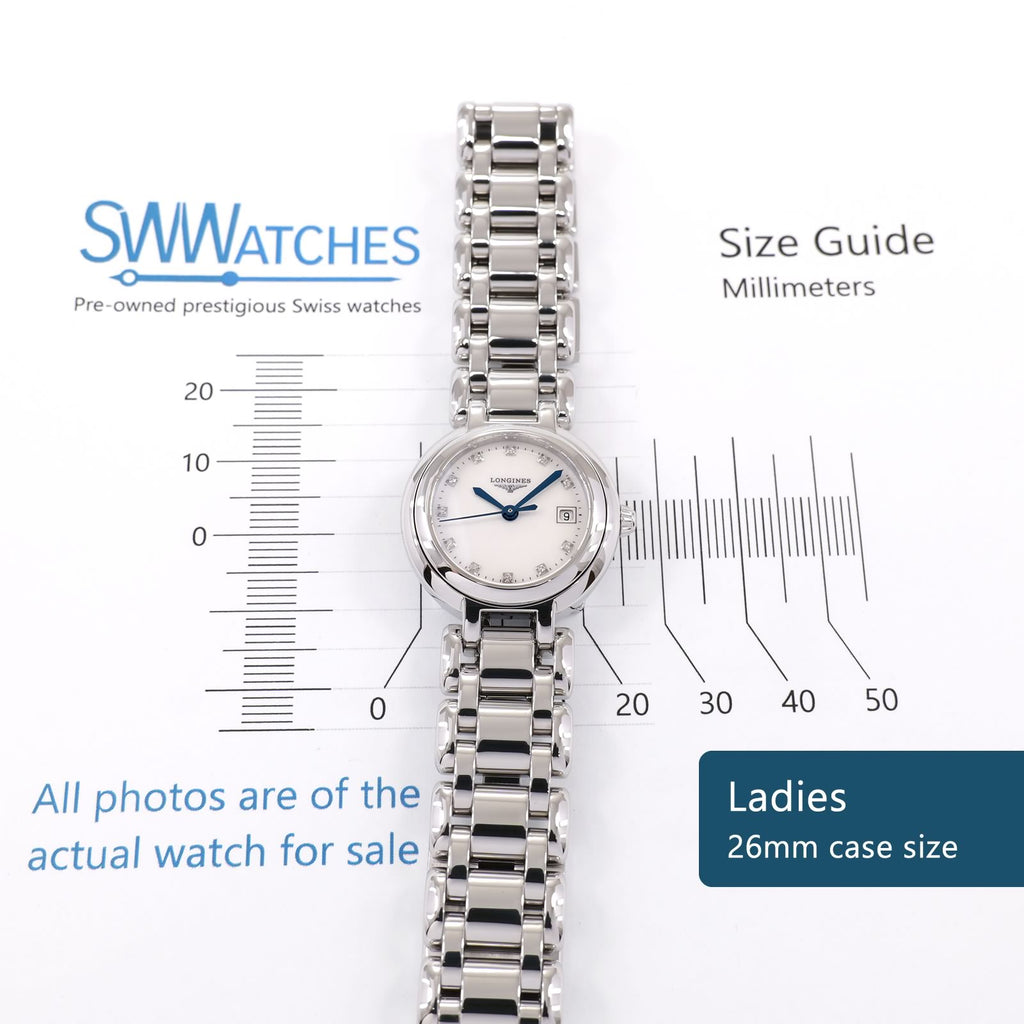 Longines PrimaLuna L8.110.4 Ladies 26mm case size