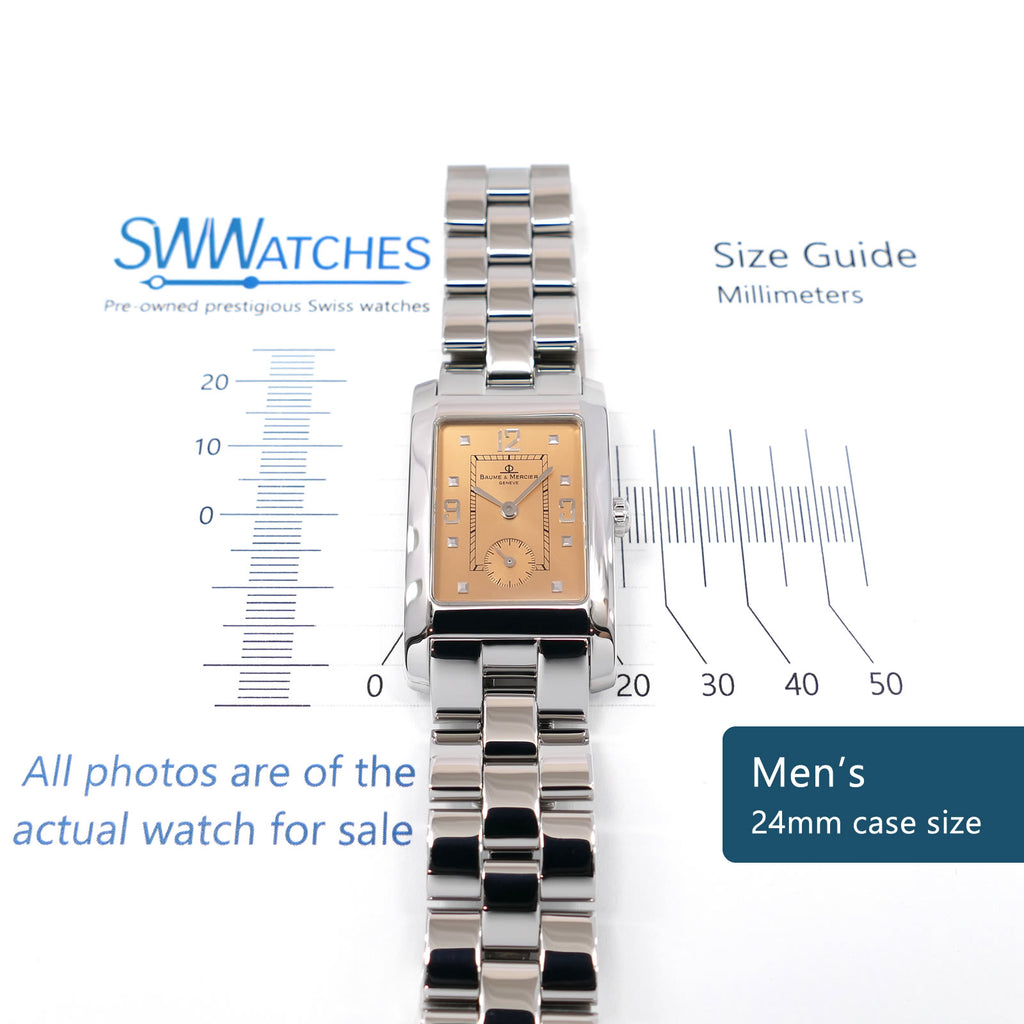 Baume & Mercier Hampton MV045063 Men's 24mm case size