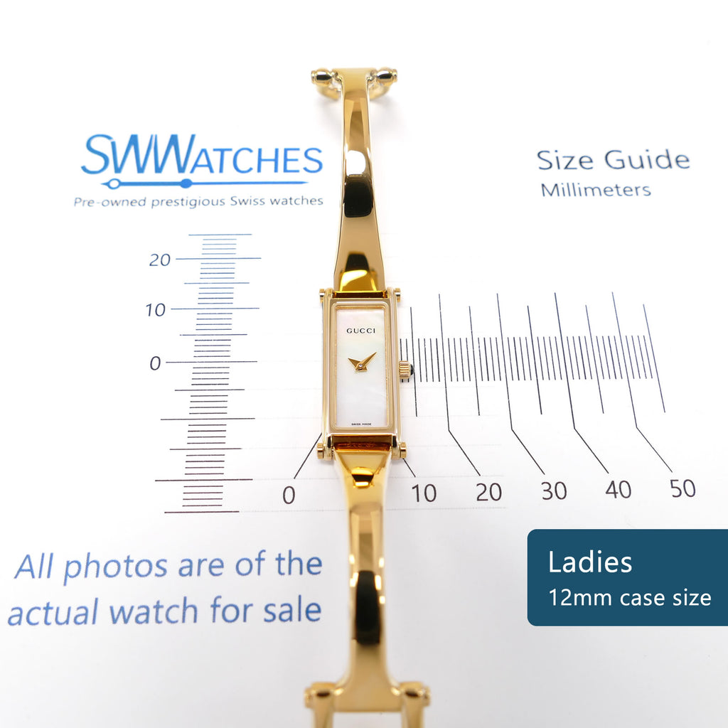 Gucci 1500L Ladies 12mm case size