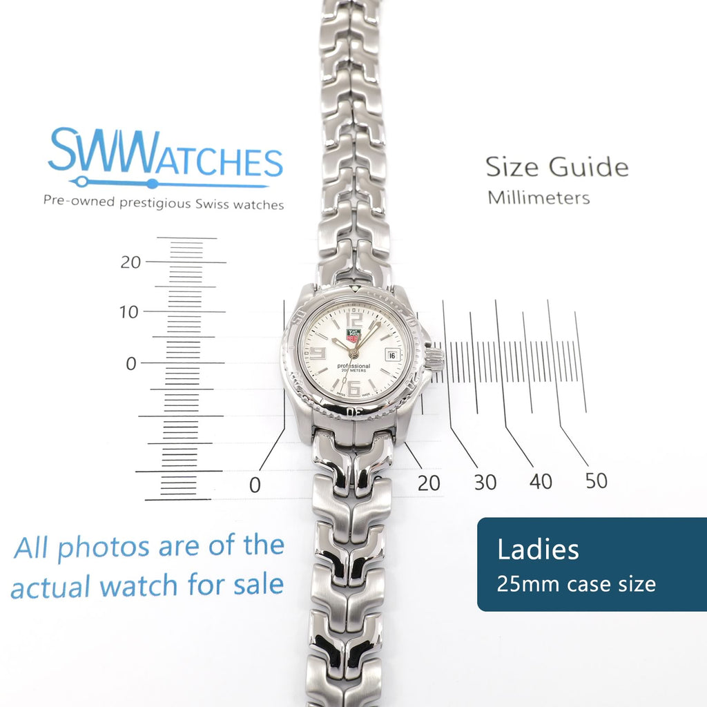 TAG Heuer Link WT1414 Ladies 25mm case size