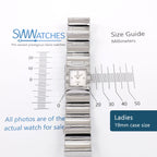Omega Constellation Quadra 1528.76.00 Ladies 19mm case size